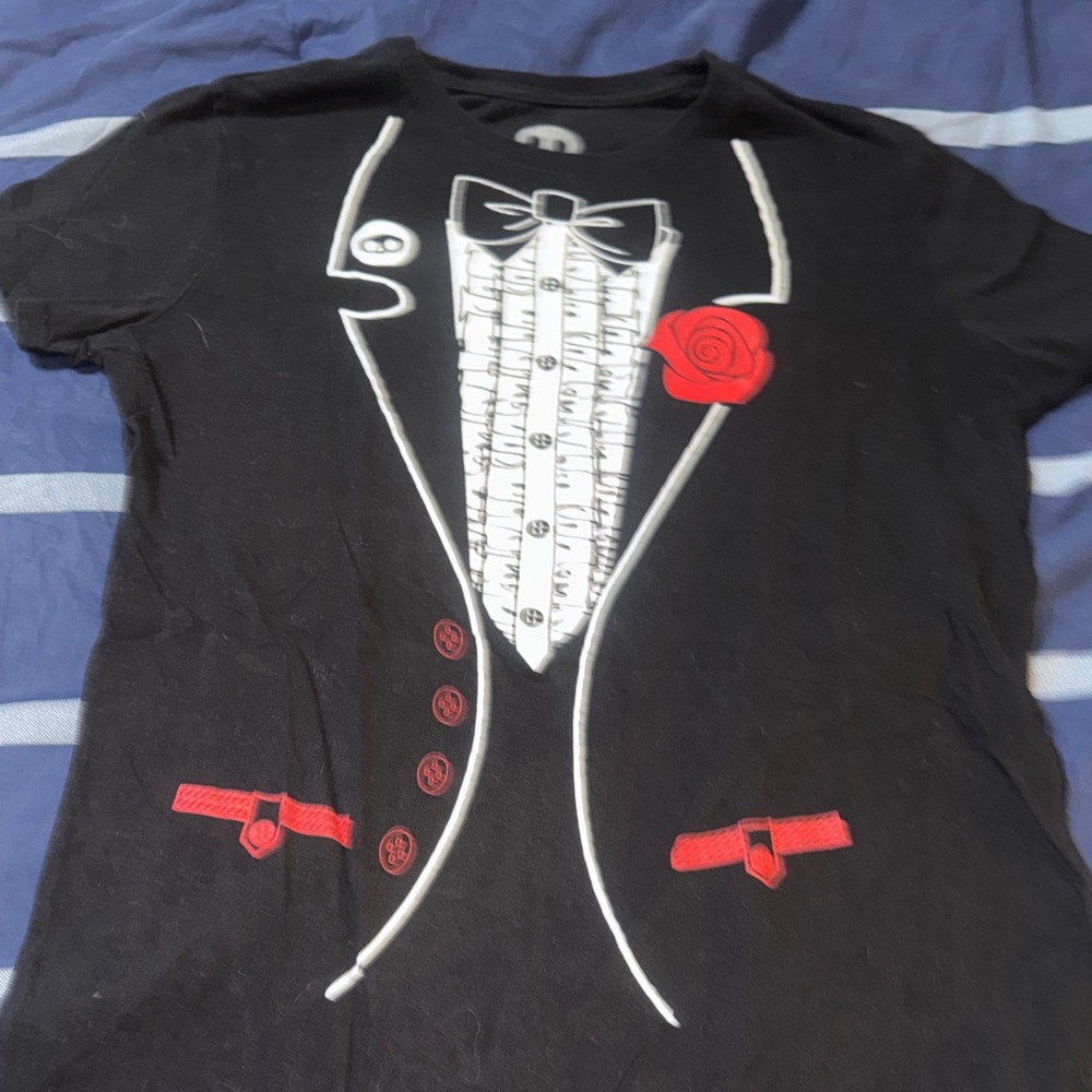 Animal Black Tuxedo Graphic Tee Skelanimals